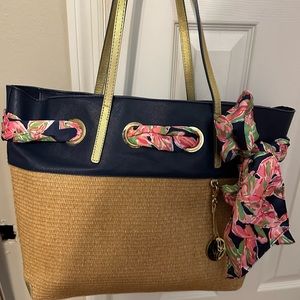 Lily Pulitzer Straw a bag